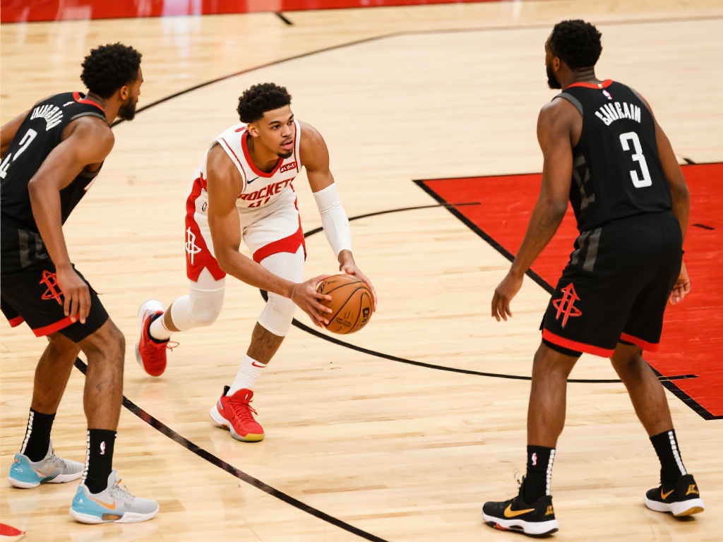 例如，在挡拆战术中，申京可以尝试更多地参