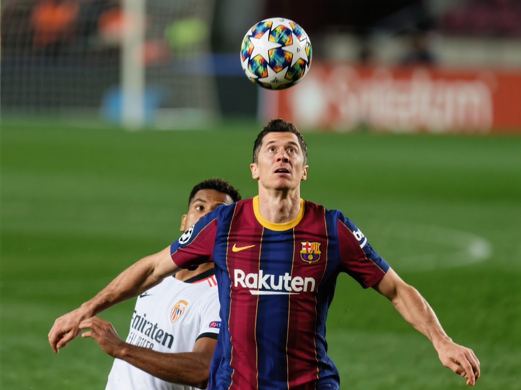 费尔明巧妙头球助攻,莱万惊艳勾射建功 以这场比赛为例,当球飞向禁区时,对方后卫