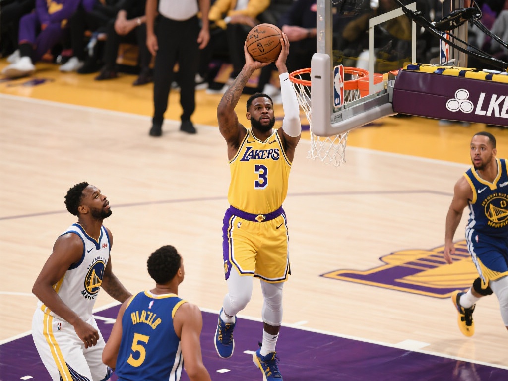 从数据上看，湖人在内线得分和篮板保护上略